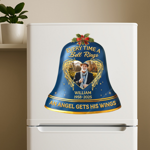 Every Time A Bell Rings - Custom Photo Memorial Personalized Sticker/Decal