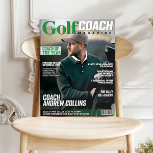 Personalized Golf Coach Magazine Cover Canvas Golf Lover Gift