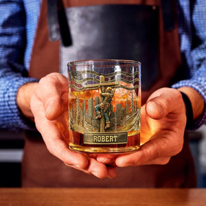 Lineman Glass - Personalized Lineman Whiskey Glass