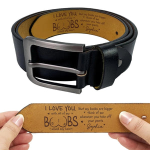 You Are My Everyday Choice-Personalized Engraved Leather Belt - Gifts For Husband And Wife