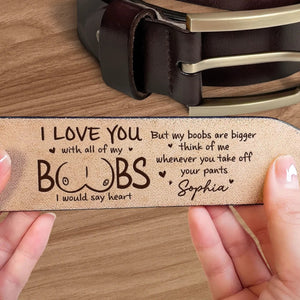 You Are My Everyday Choice-Personalized Engraved Leather Belt - Gifts For Husband And Wife