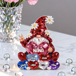 Grandma Little dwarf with Grandkids Names - Personalized Acrylic Plaque