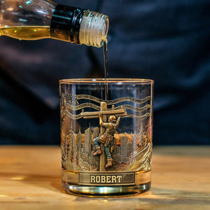 Lineman Glass - Personalized Lineman Whiskey Glass