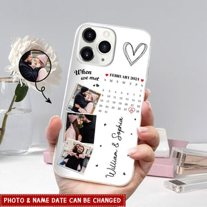 Personalized Calendar The Day Our Journey Began Gift For Couples Phone Case