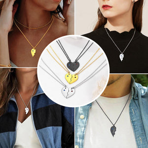 Personalized Stainless Steel Birthstone Heart Necklaces For Couple,Friends