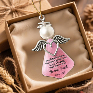 In Angel's Arms Memorial Personalized Acrylic Ornament