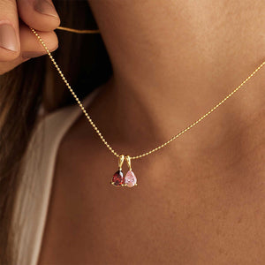 Custom Birthstone Necklace, Anniversary Family Gift for Mom, Bridal Gift for Grandma, Mothers Day Gift for Her