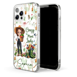 Gardening Is My Therapy - Personalized Clear Phone Case