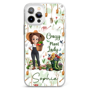 Gardening Is My Therapy - Personalized Clear Phone Case
