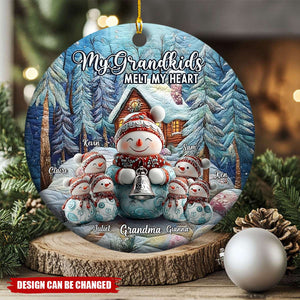 Sweet Grandma β Personalized Merry Christmas Ornament