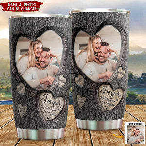 God Knew My Heart Needed You - Personalized Photo Tumbler Cup