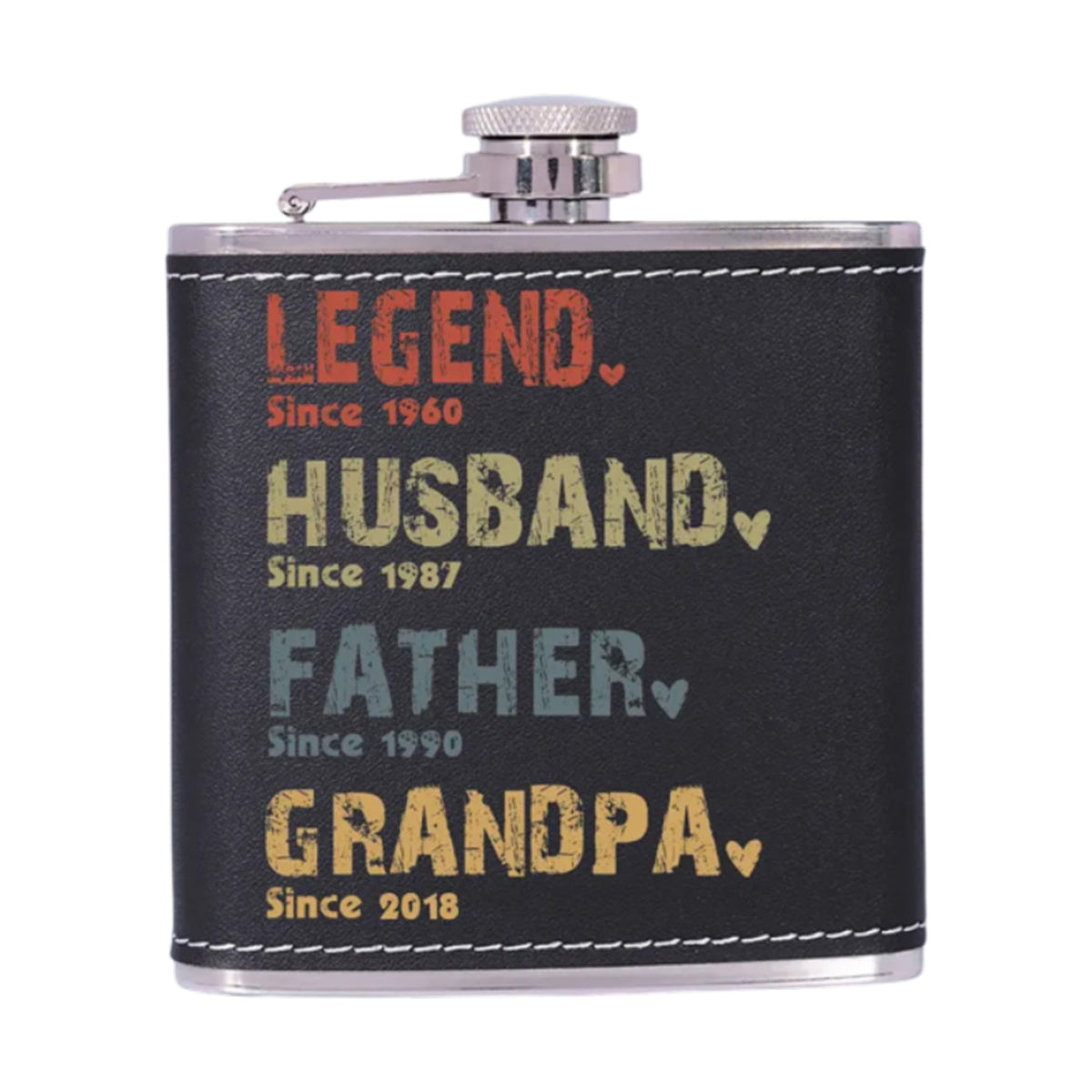 The Amazing Journey Of A Man - Family Personalized Custom Hip Flask