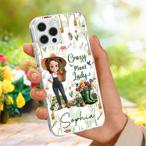 Gardening Is My Therapy - Personalized Clear Phone Case