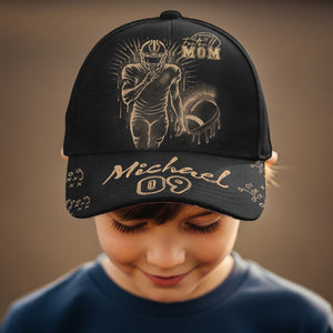 Proud Football Mom Cap - Personalized Football Classic Cap
