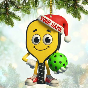 Personalized Pickleball Christmas Acrylic Ornament