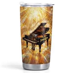 Grand Piano Symphony, Personalized 20oz Tumbler, Gift For Music Lovers