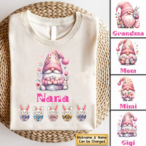 Personalized Little Bunnies Easter Day Pure Cotton T-Shirt