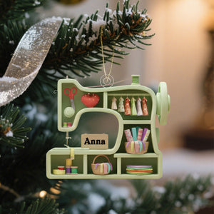 Create A Unique Sewing-Themed Ornament, Personalized Christmas Gift For Crafters