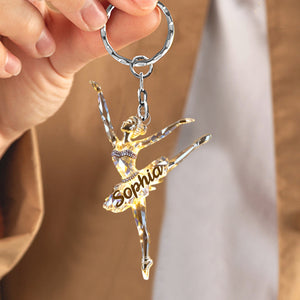 Personalized Charming Ballet Keychain Gifts For Ballerina Lover