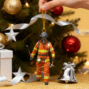 Firefighter Outfits Ornament - Personalized Gifts For Fireman