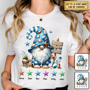 Personalized Starfish Summer Grandma Pure Cotton T-Shirt