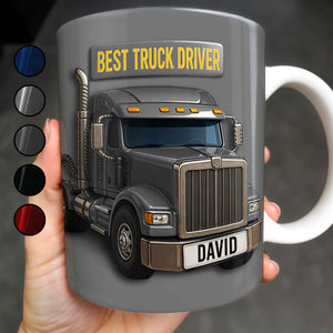 Best Truck Driver Personalized Custom Coffee Mug, Gift For Truck Enthusiasts