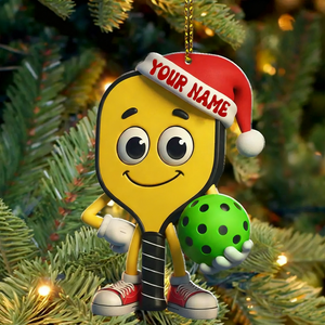Personalized Pickleball Christmas Acrylic Ornament