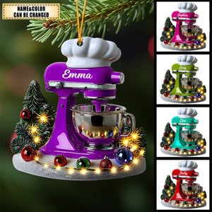 Love Baking Christmas β Personalized Custom Name Baker Ornament