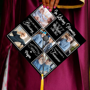 Loved Beyond Words Missed Beyond Measure - Personalized Graduation Cap Topper