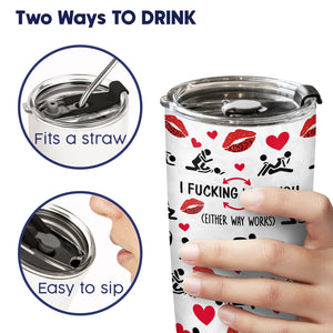 I Love You - Couple - Personalized Tumbler