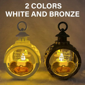 Custom Pet Photo & Name Some Angels Choose Fur Instead Of Wings - Personalized Candlelight Lantern Ornament