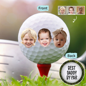 Custom Photo Best Daddy By Par Personalized Golf Ball