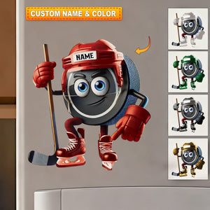 Custom Name Personalized Ice Hockey Sticker/Decal