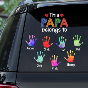 Personalized Sticker Decal - This Grandpa Daddy Belongs To