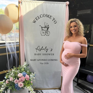 Baby Shower - Personalized Baby Shower Welcome Sign, Oh Baby Welcome Decorations