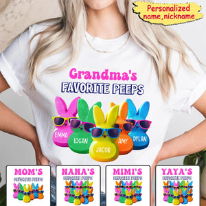 Personalized Grandma's Favorite Cool Bunnies Kids Pure Cotton T-Shirt