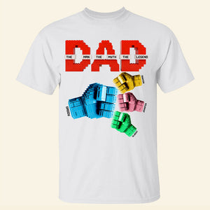 Powerful Punch Dad - Personalized T Shirt Gifts For Dad