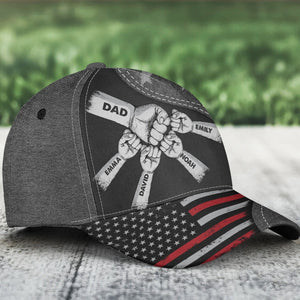 Fist Bump Daddy Grandpa - Personalized Classic Cap