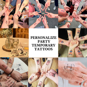 Personalized Tattoo-Custom TemporaryTattoo, Bachelorette