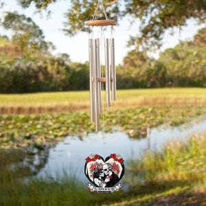 Til Death Do Us Part Couple Skull - Personalized Couples Wind Chimes