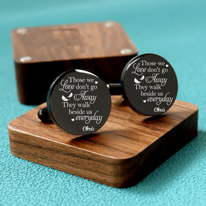 Personalized Memorial cufflinks-Remembrance Gift