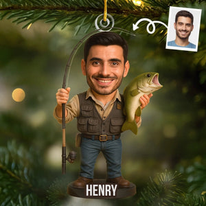 Custom Photo Personalized Christmas Birthday Fishing Gifts For Fisherman - Master Angler