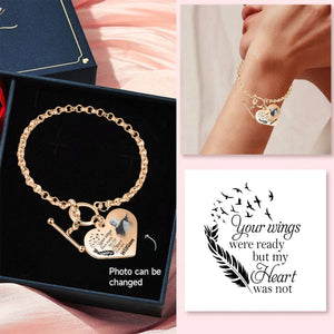 I'm Always With You -Personalized Engraved Heart Bracelet