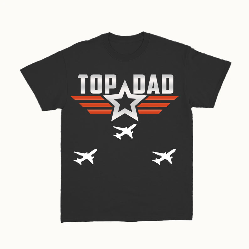 Personalized Top Dad With Kids Pure Cotton T-Shirt Father's Day Gift