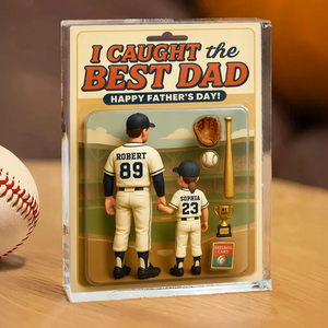 Personalized Acrylic Block Plaque, Father's Day Gift for Dad, Gift for Husband