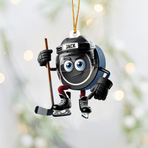 Ice Hockey Personalized Color And Name Personalized Christmas Gift