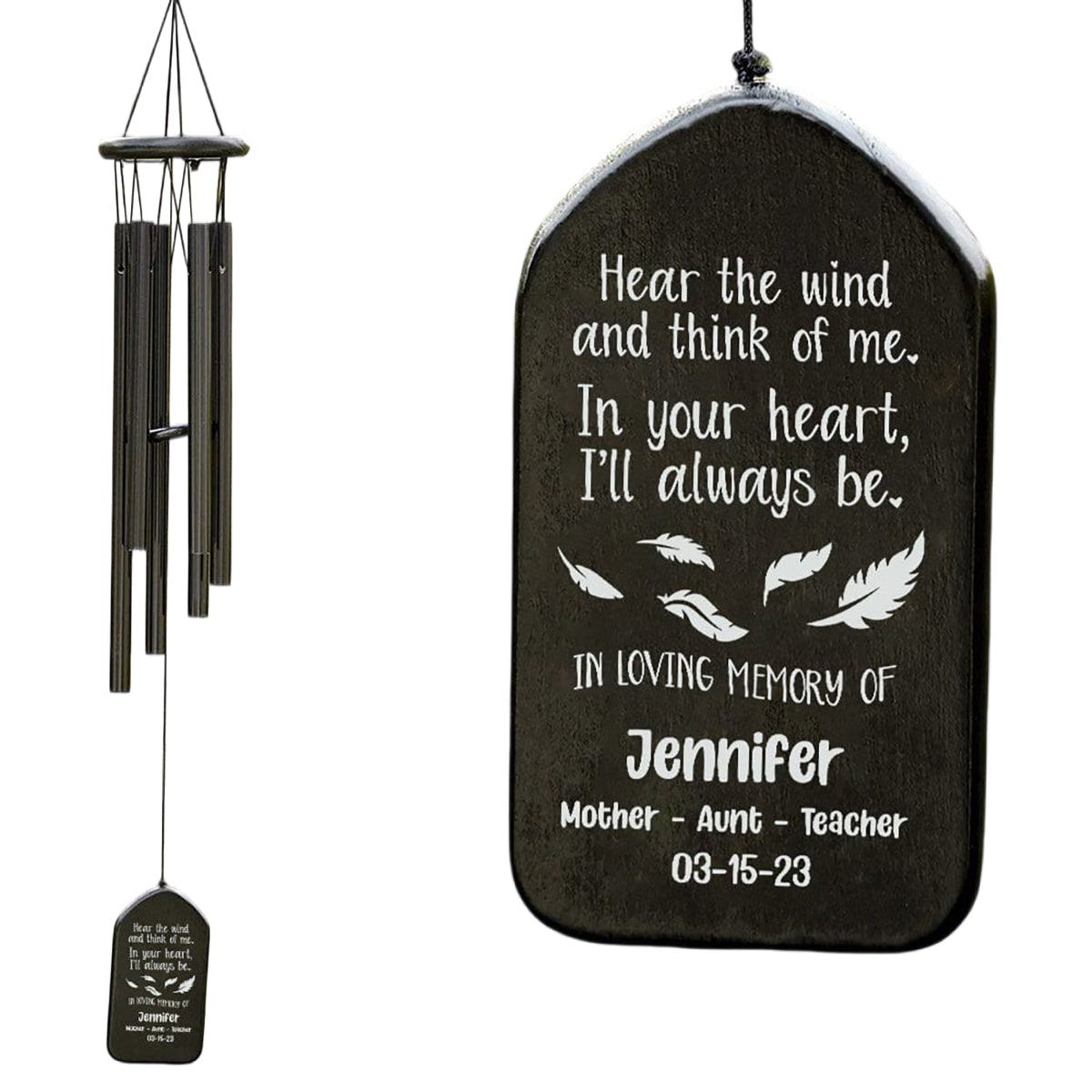In The Loving Memory Personalized Wind Chimes Gifts