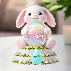 Custom Acrylic Plaque - Personalized Easter Gifts For Mom, Grandma - Bloom With Grace And Love