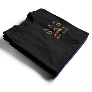 Dad Est Year Crossed Arrows Joining Of Paths - Personalized T Shirt