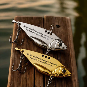 Daddy To Me You Are The World Personalized Fishing Lure
